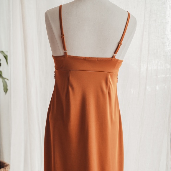 Armani Exchange Orange Shimmery Dress - Picture 4 of 6